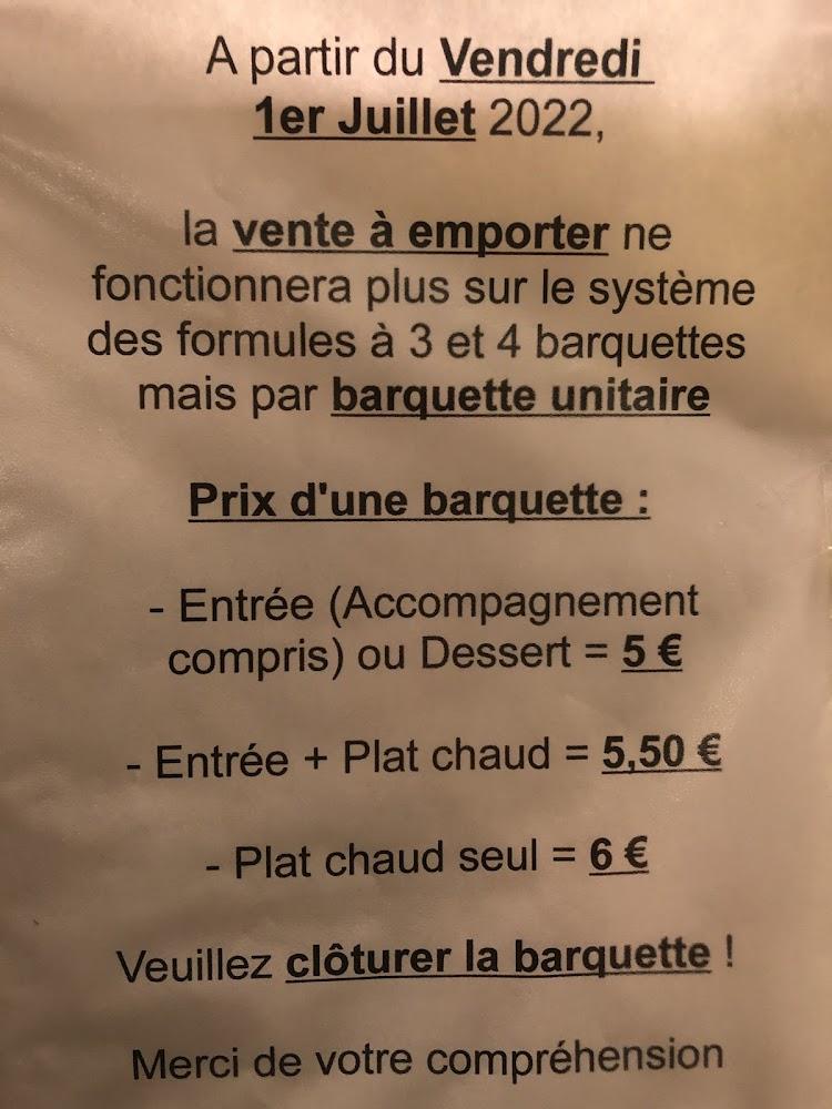 Chez Le - Menu Image 1
